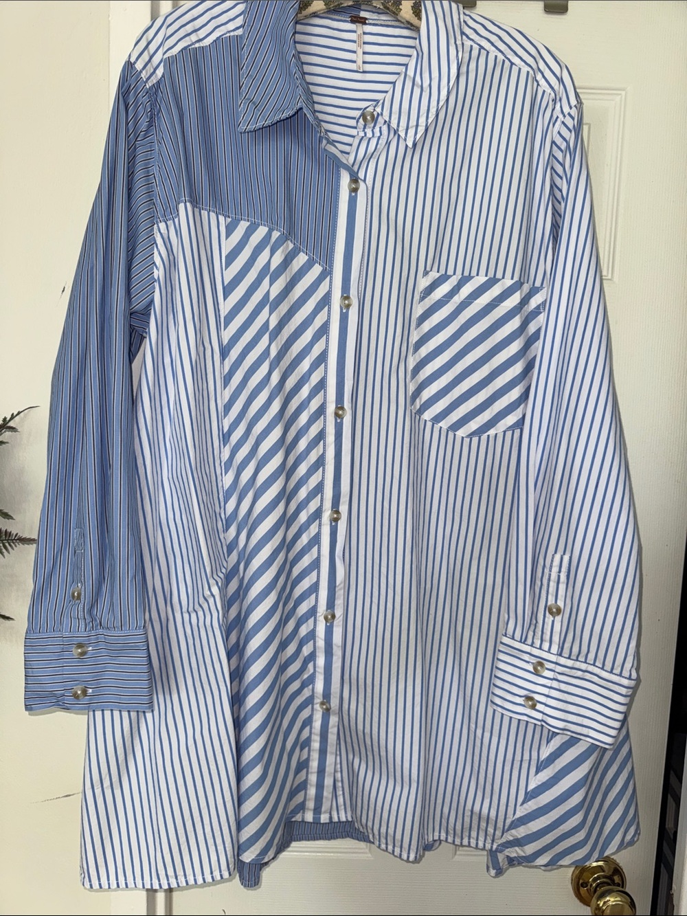 Free People Oxford Club Mini Shirt Dress